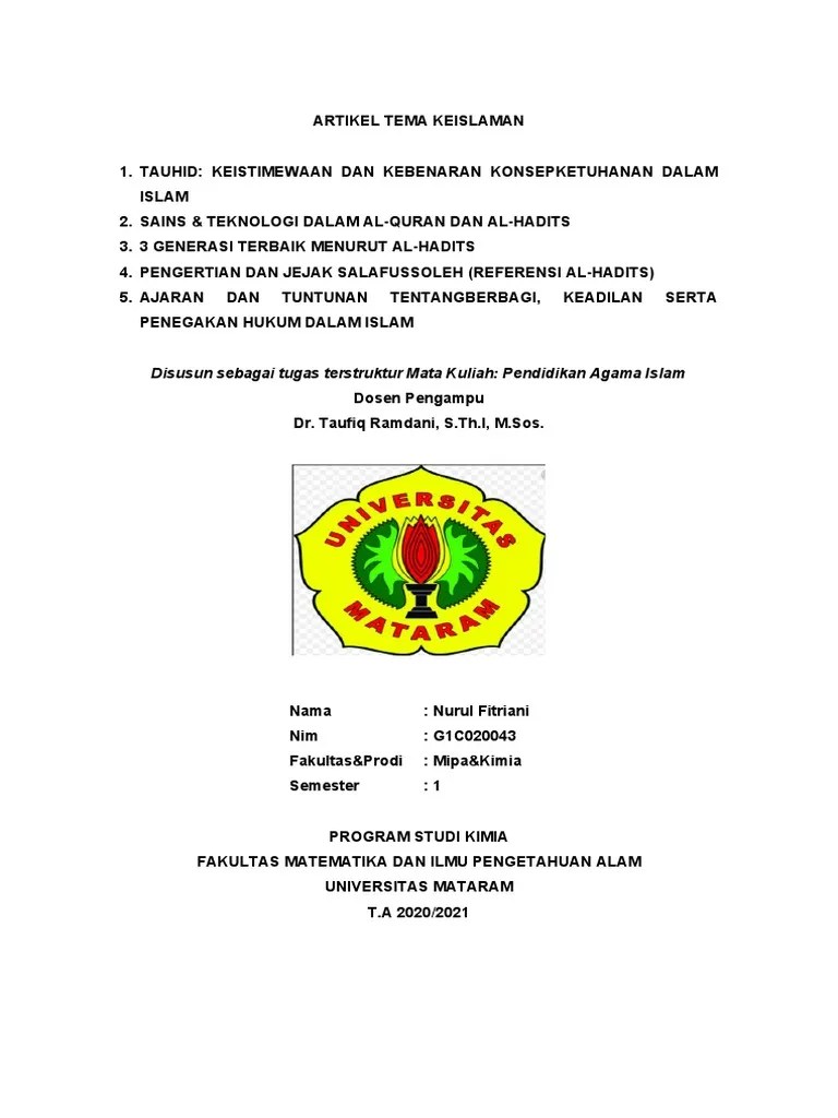 Makalah Agama Nurul Fitriani | PDF