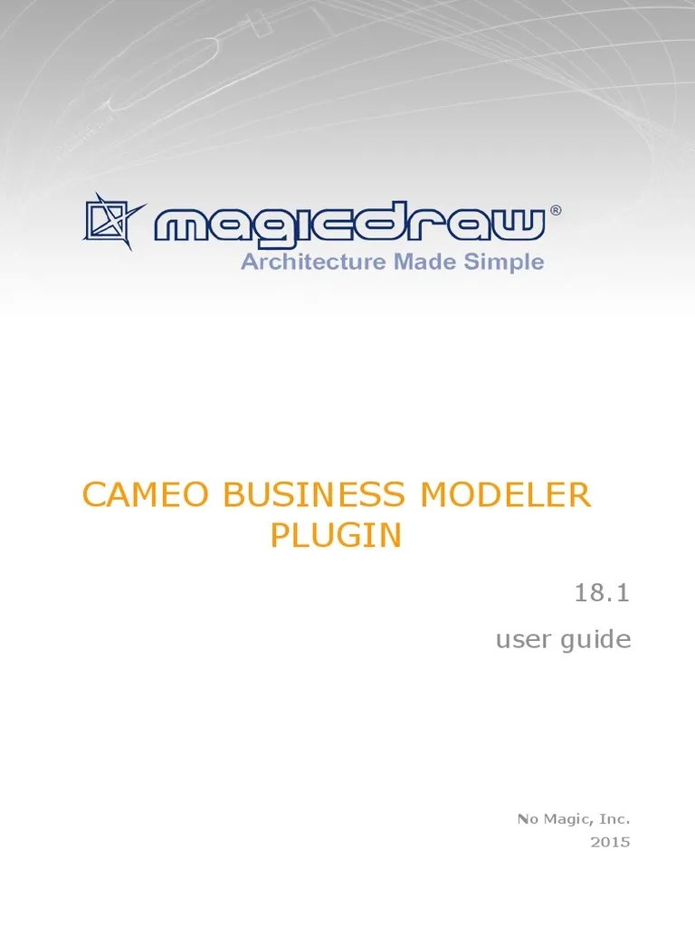 Cameo Business Modeler Plugin 18.1 User Guide PDF Control Flow