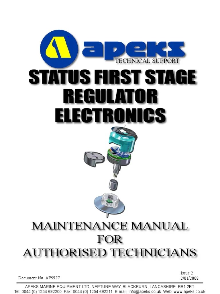 Apex status Issue 2 (2012008) Valve Mechanical