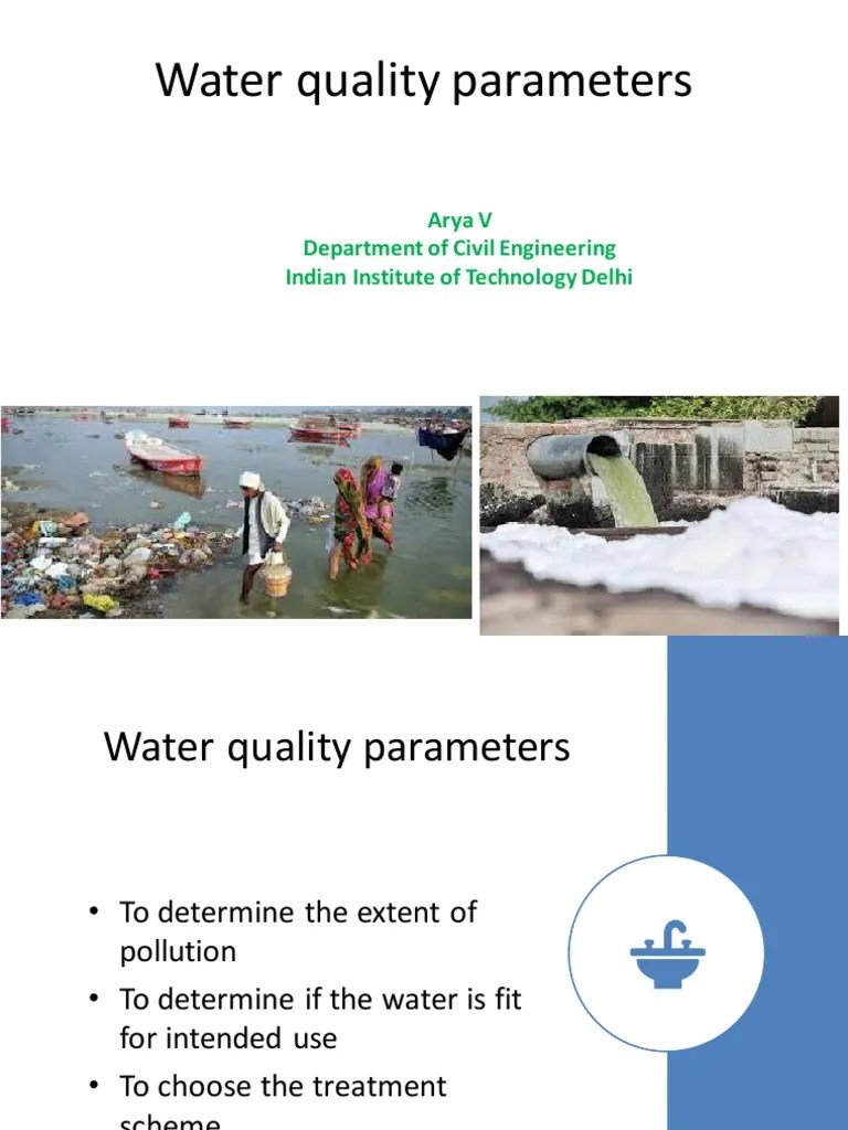 Water Quality Parameters PDF Alkalinity Materials