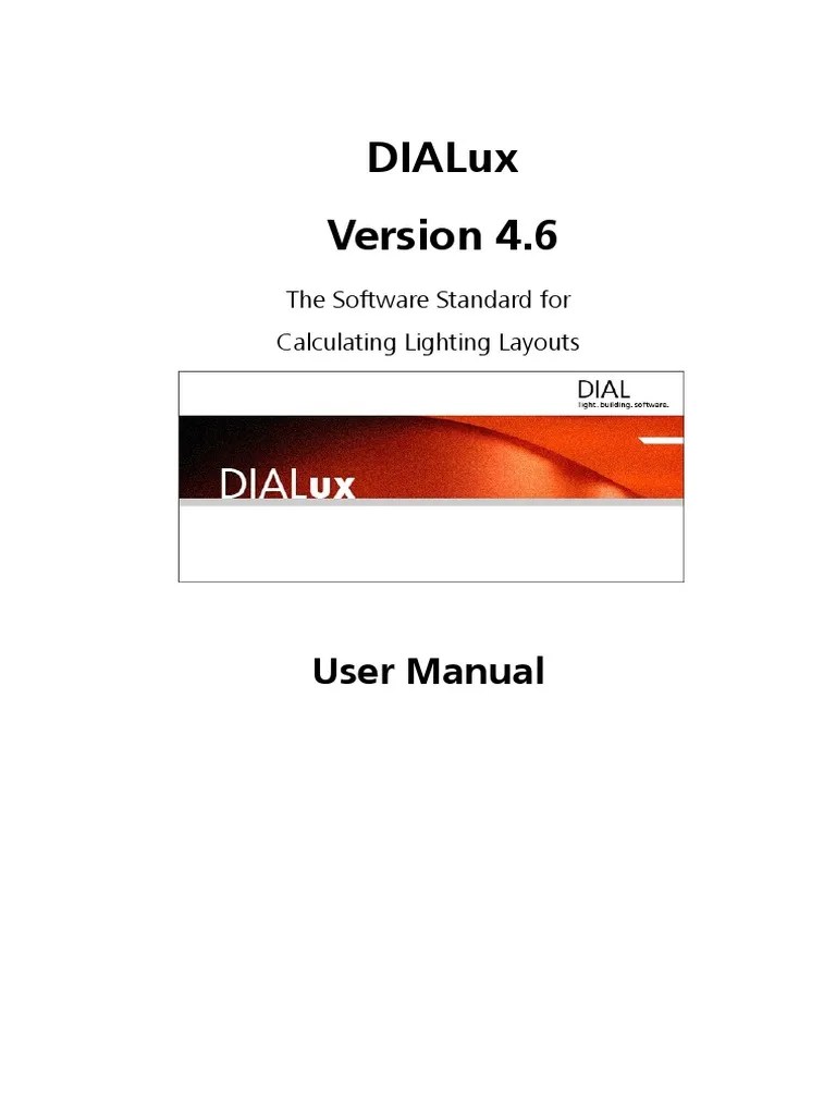 MANUAL DIALUX 4.6 (English) PDF | PDF | Directory (Computing