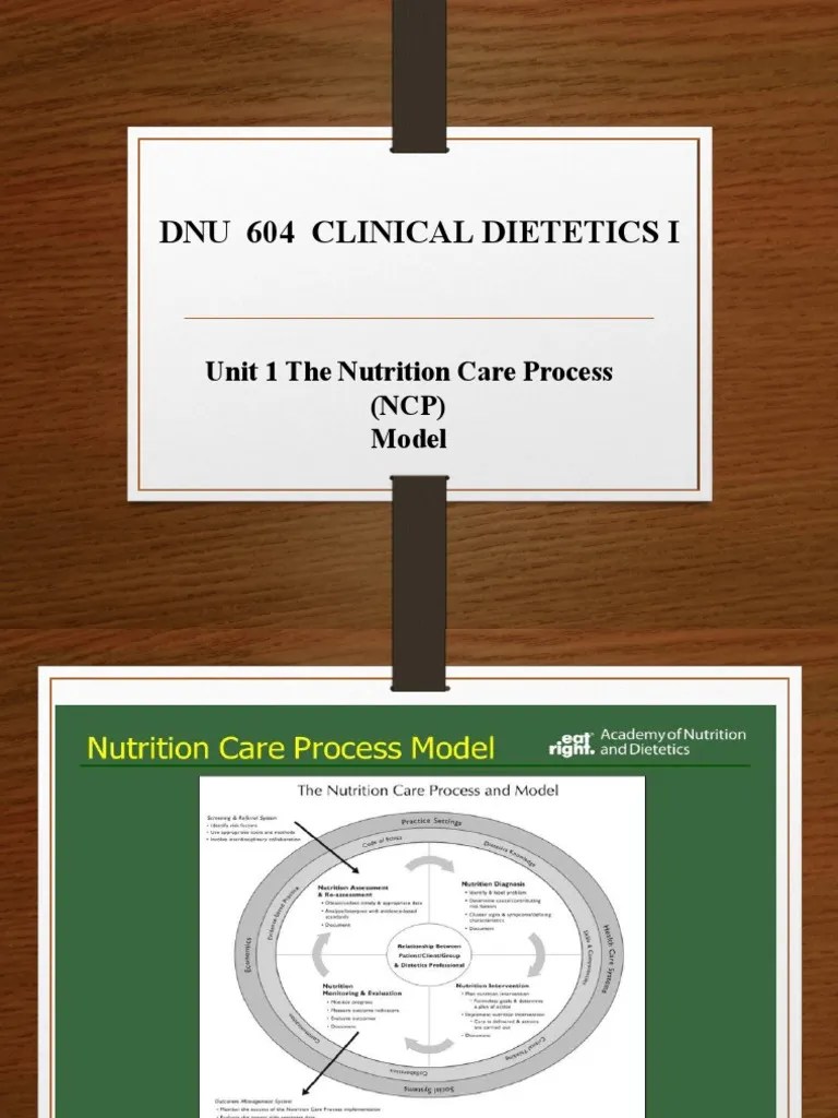 Nutritional Care Process PDF Medical Diagnosis Goal