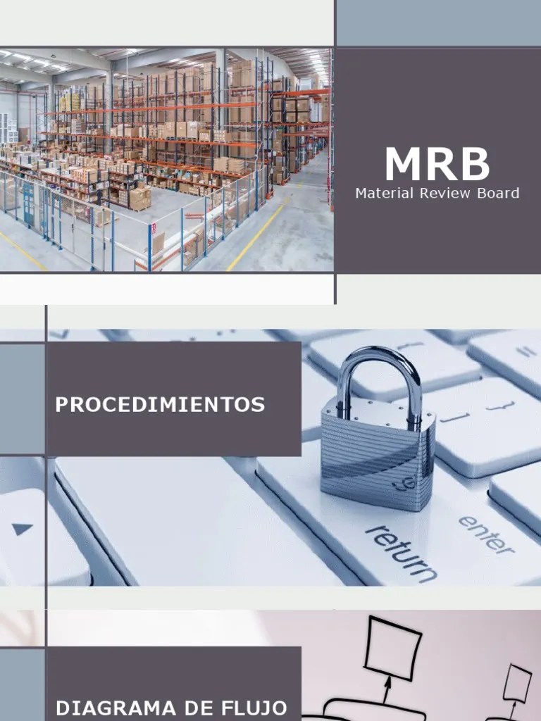 MRB (Material Review Board) PDF Ingeniería Producción y fabricación