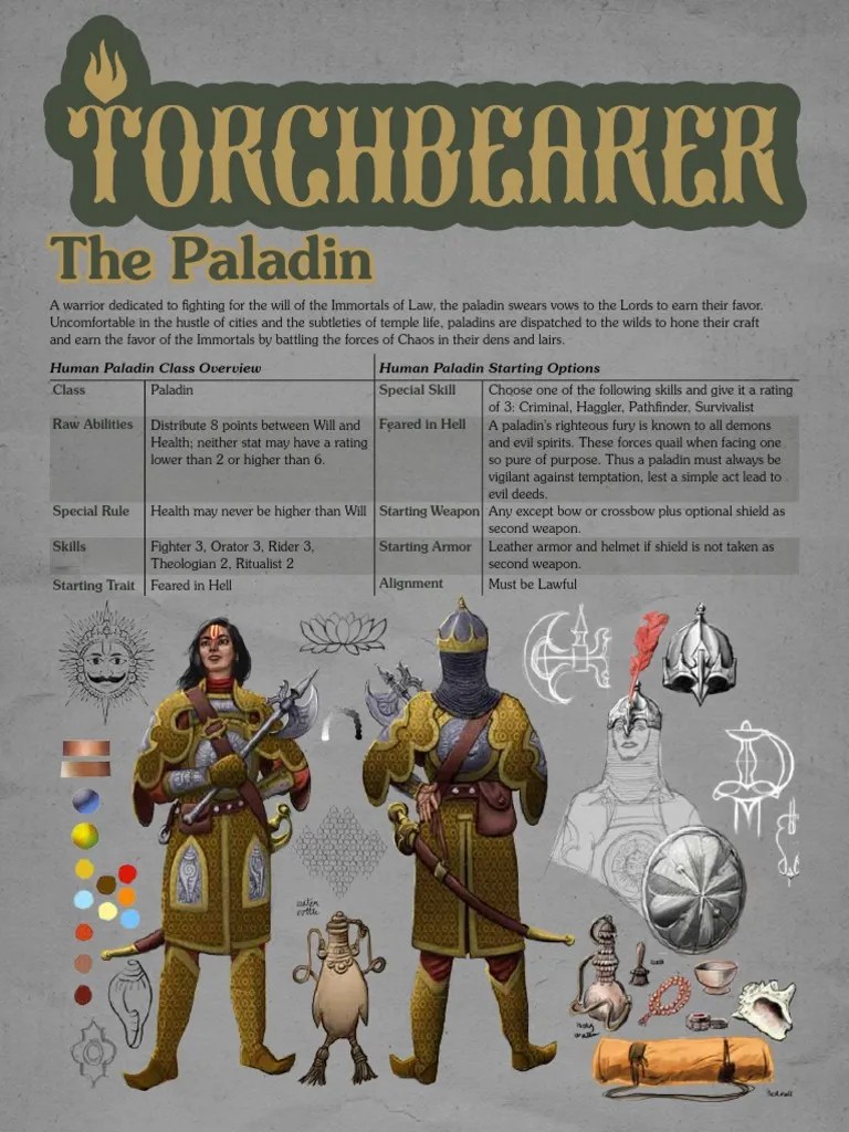 Torchbearer Bonus Classes PDF Dagger Weaponry