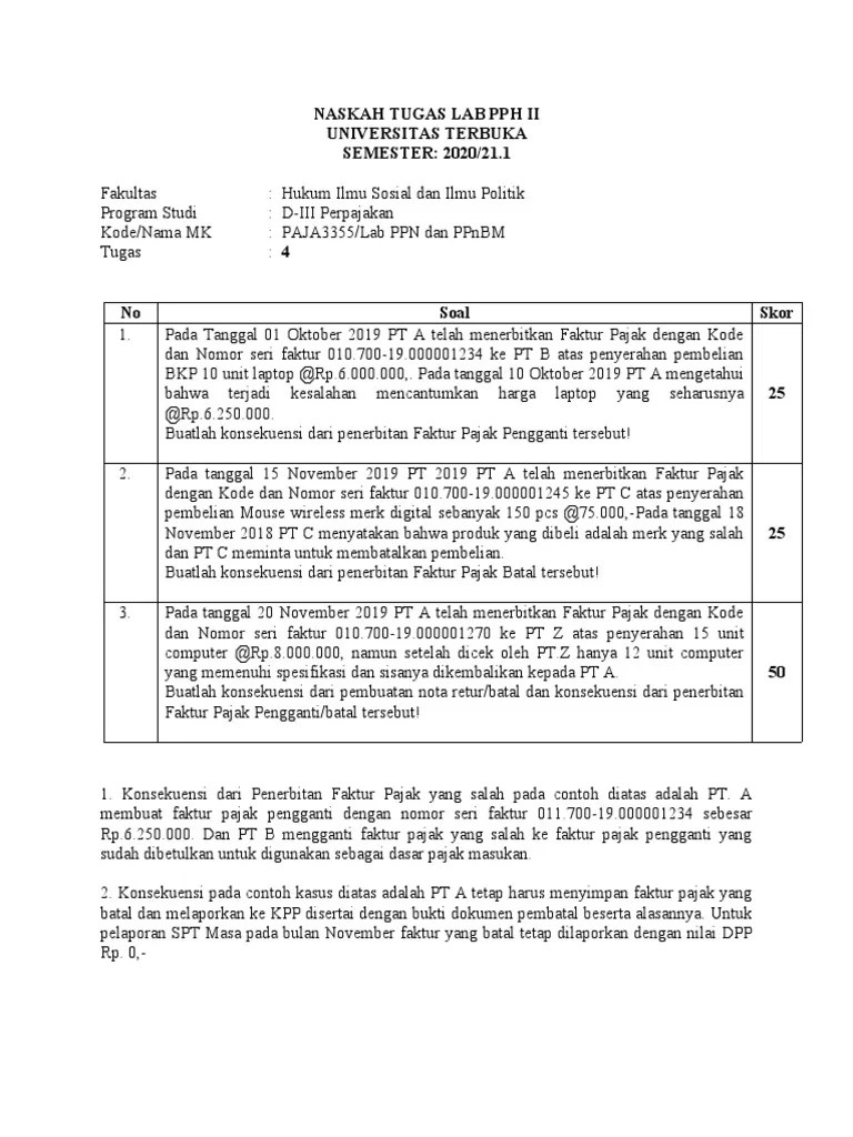 Naskah PAJA3355 Tugas4 | PDF