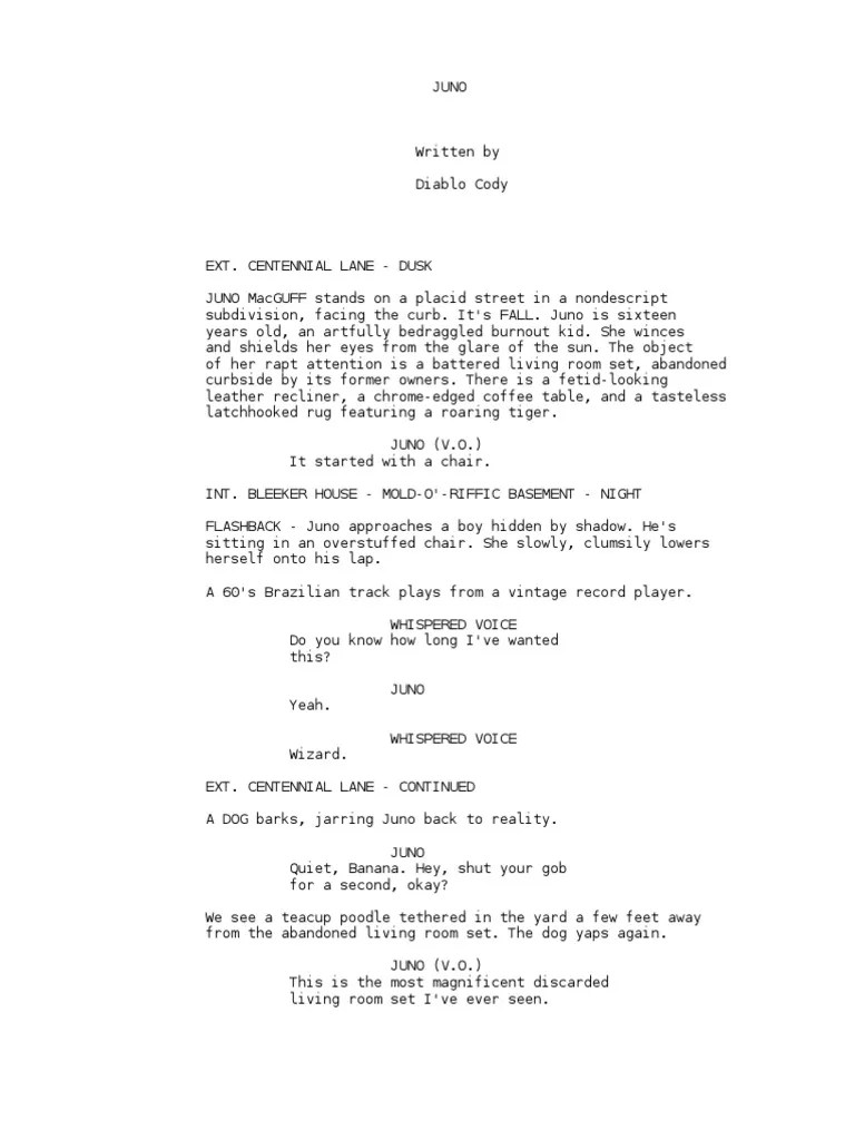 Juno Final Script PDF