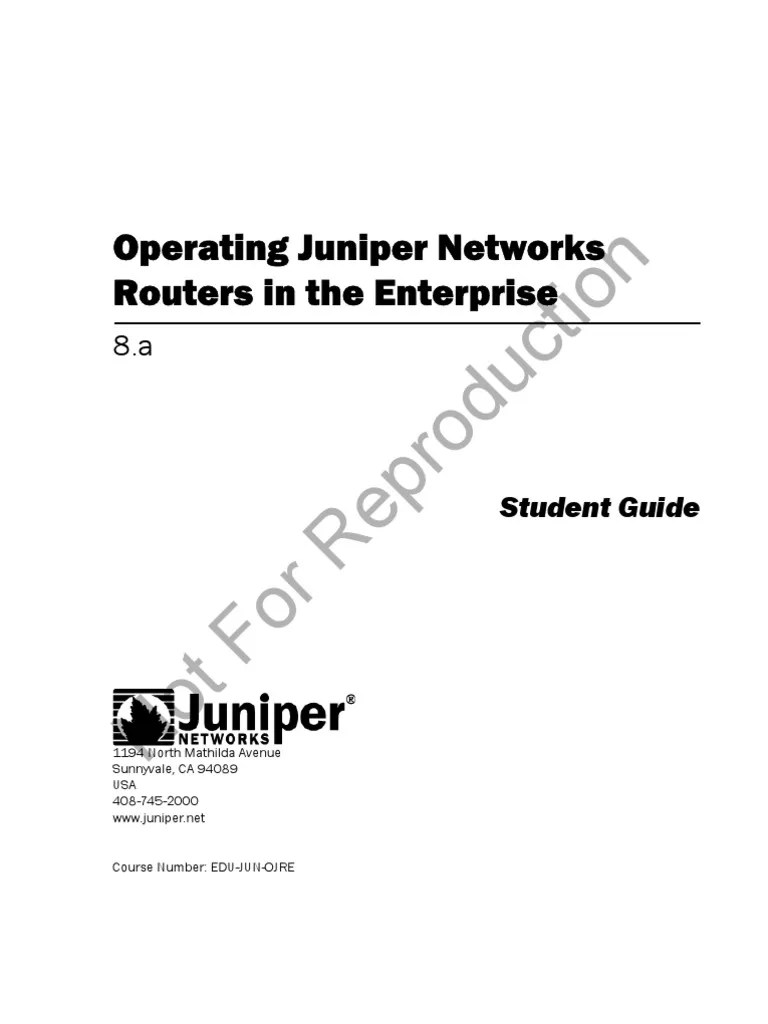 juniper_student_guide Juniper Networks Command Line Interface