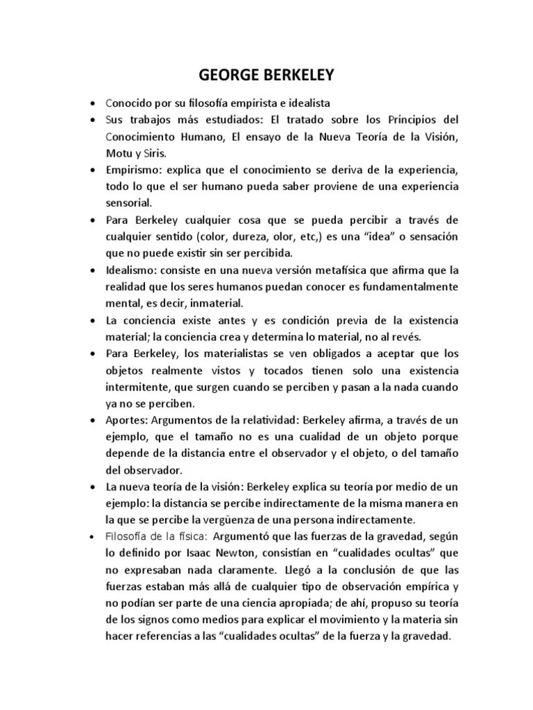 Berkeley PDF Sócrates Empirismo