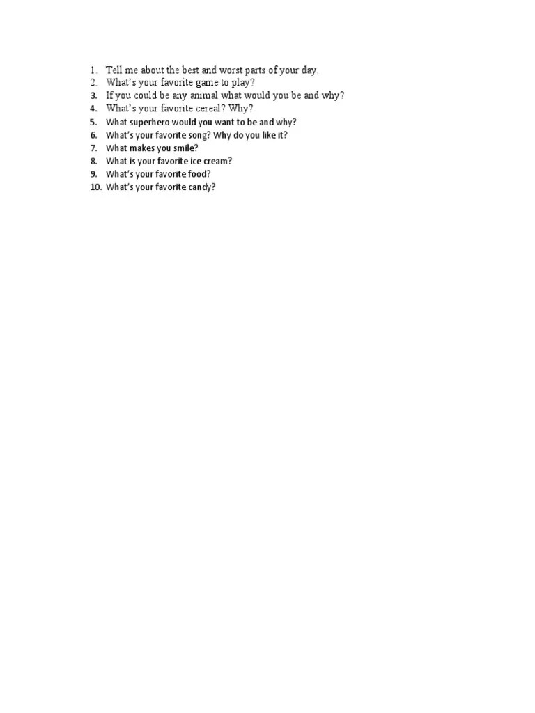 Little Oral Andie Favorite Things PDF