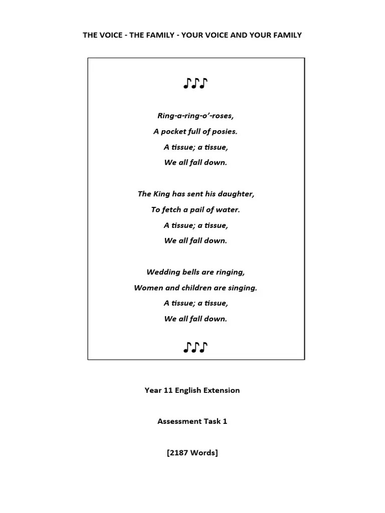 English Extension Year 11 Task 1 PDF