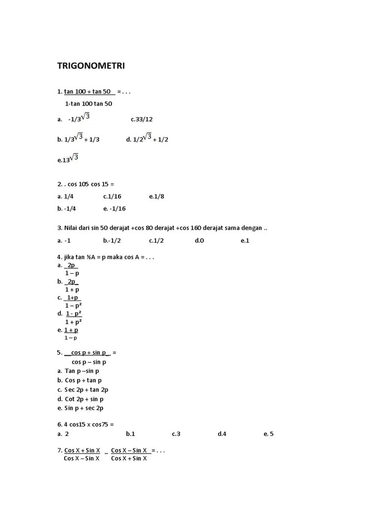 Soal Metik Revamp | PDF