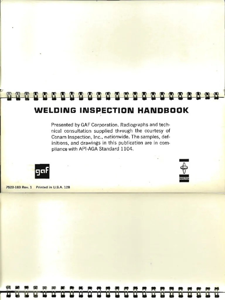 Welding Inspection Handbook Welding Business Process