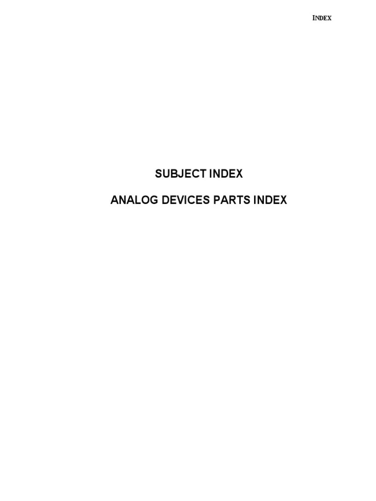 ED Basic Linear Design Index PDF PDF Amplifier Analog To Digital