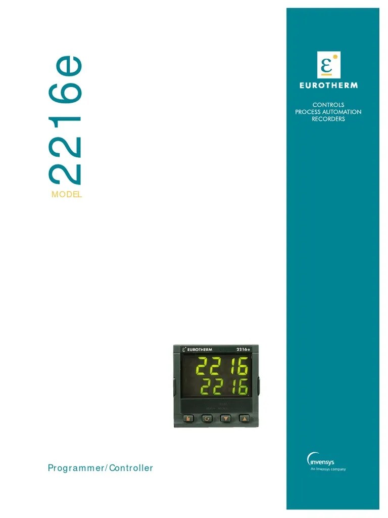 Eurotherm 2216E Data Sheet PDF