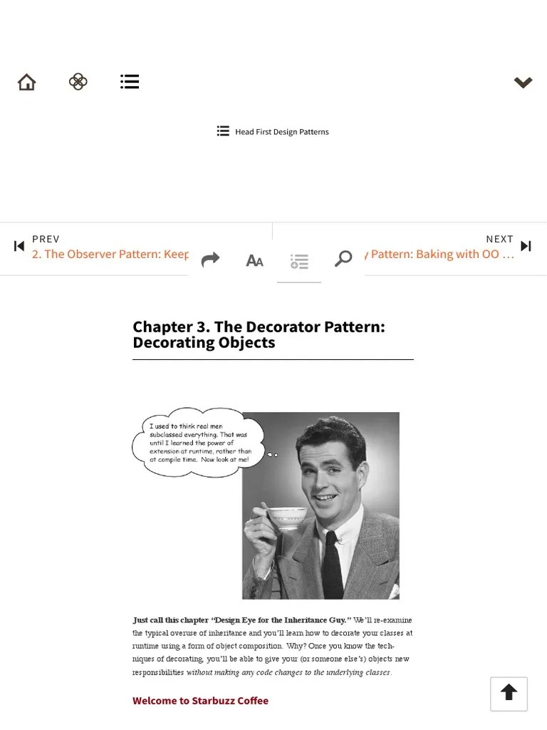 The Decorator Pattern Decorating Objects Head First Design Patterns