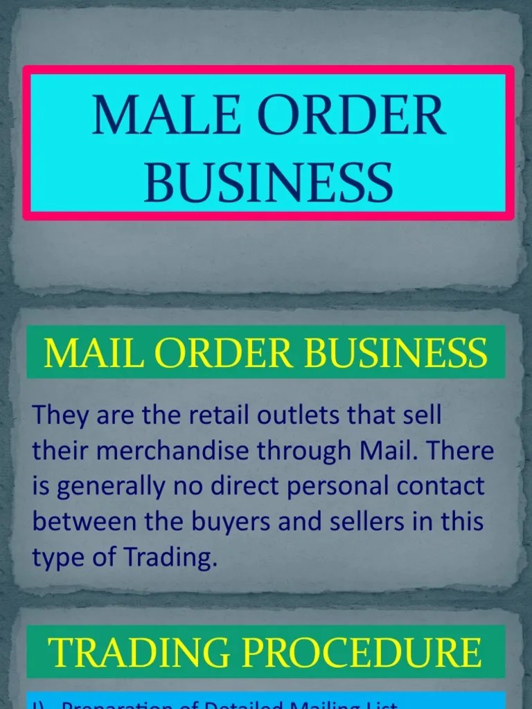 Mail Order PDF Mail Order Mail