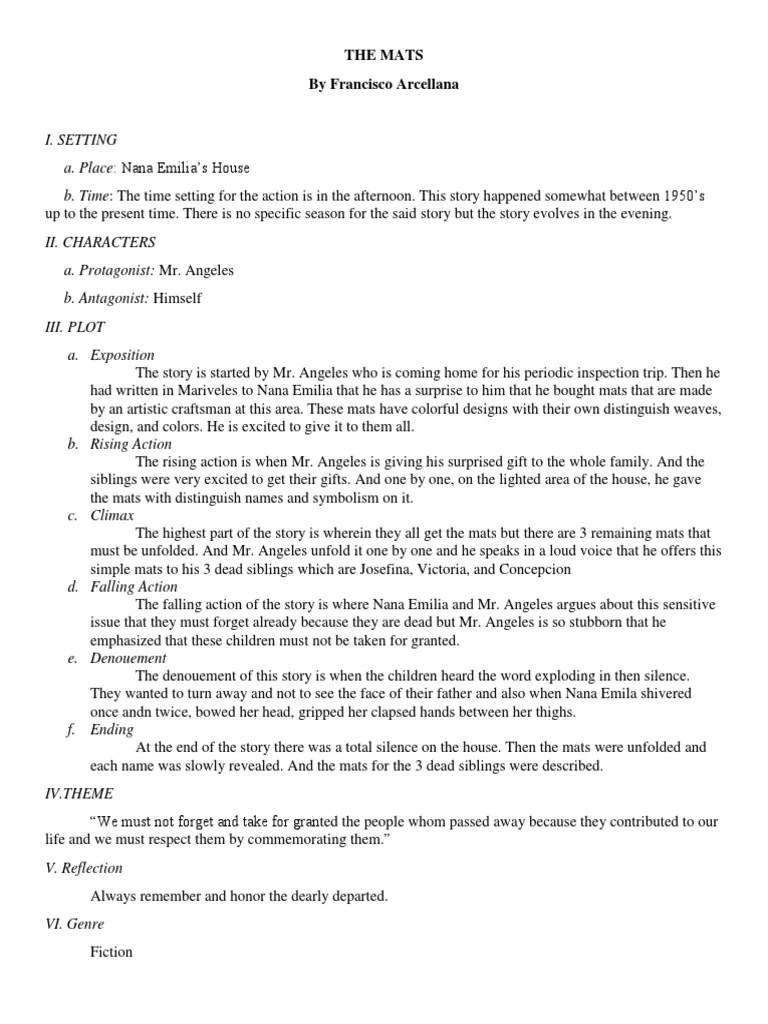 The Mats by Francisco Arcellana PDF