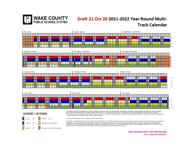 WCPSS YearRound Calendar 202526 PDF Leisure(04)
