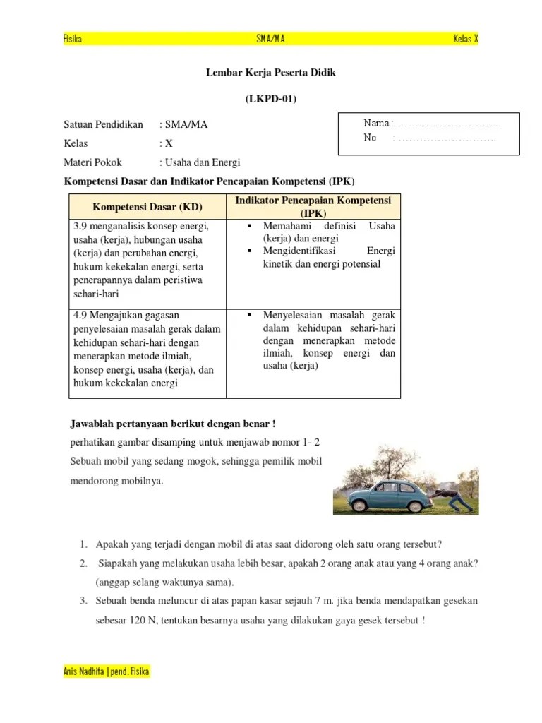 LKPD (Usaha Dan Energi) | PDF