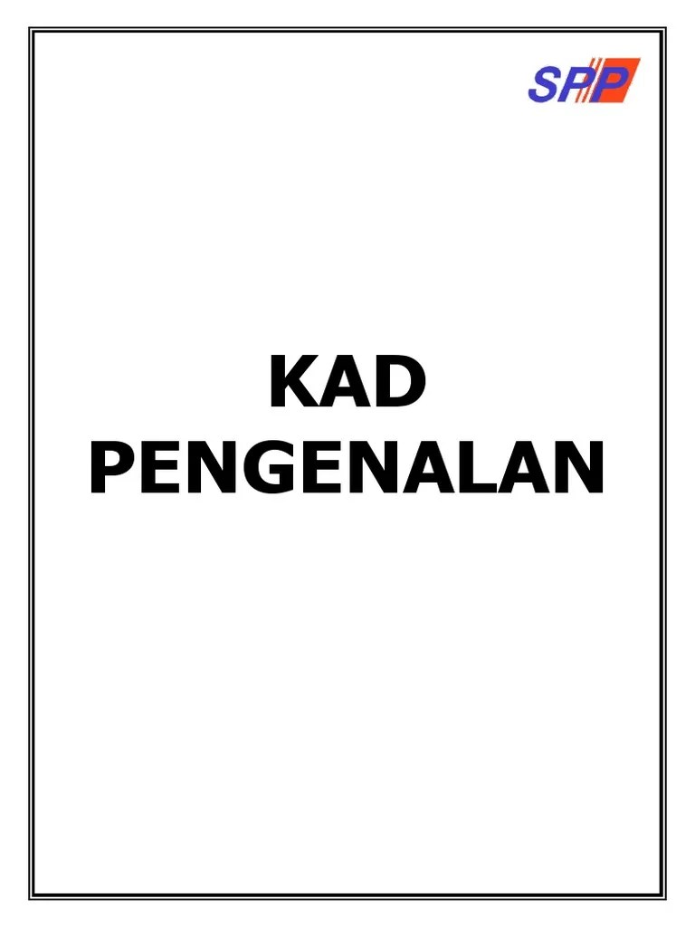 1) Kad Pengenalan PDF
