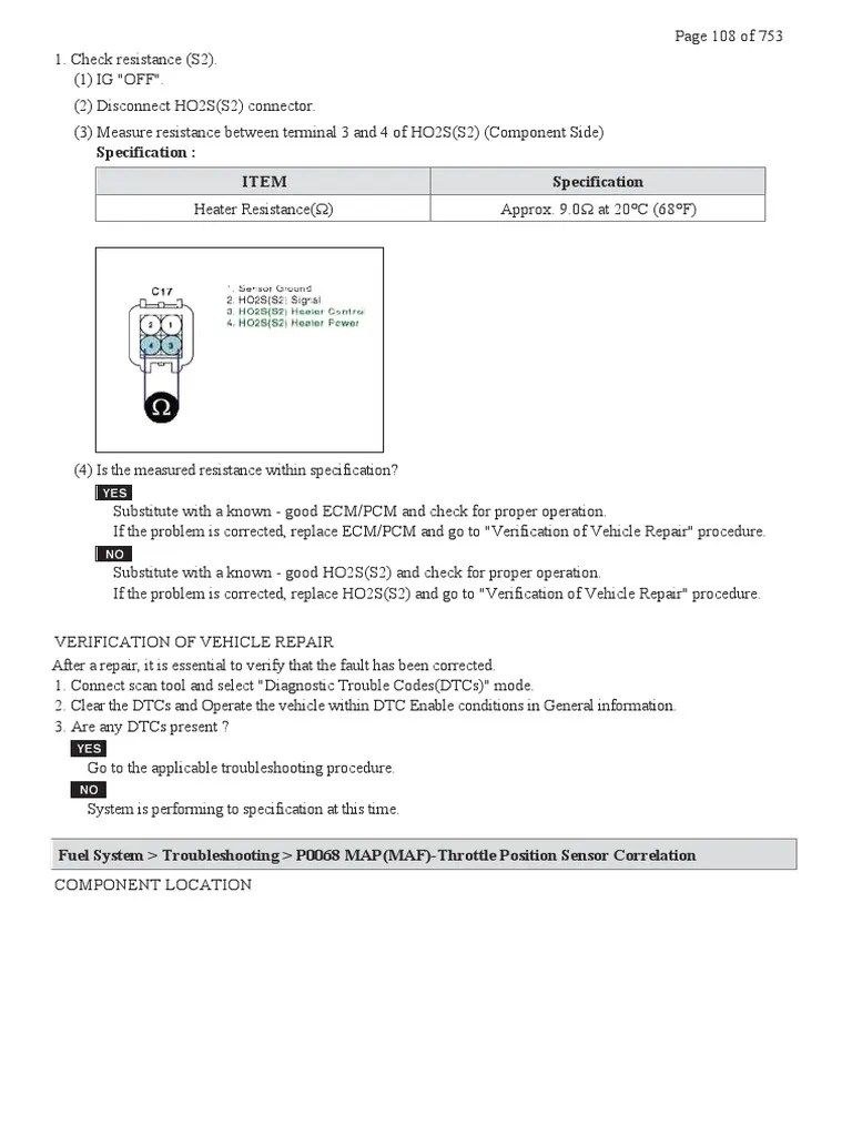 Accent P0068 MAP (MAF) Throttle Position Sensor Correlation PDF