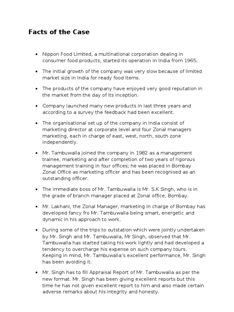 Facts of the Case