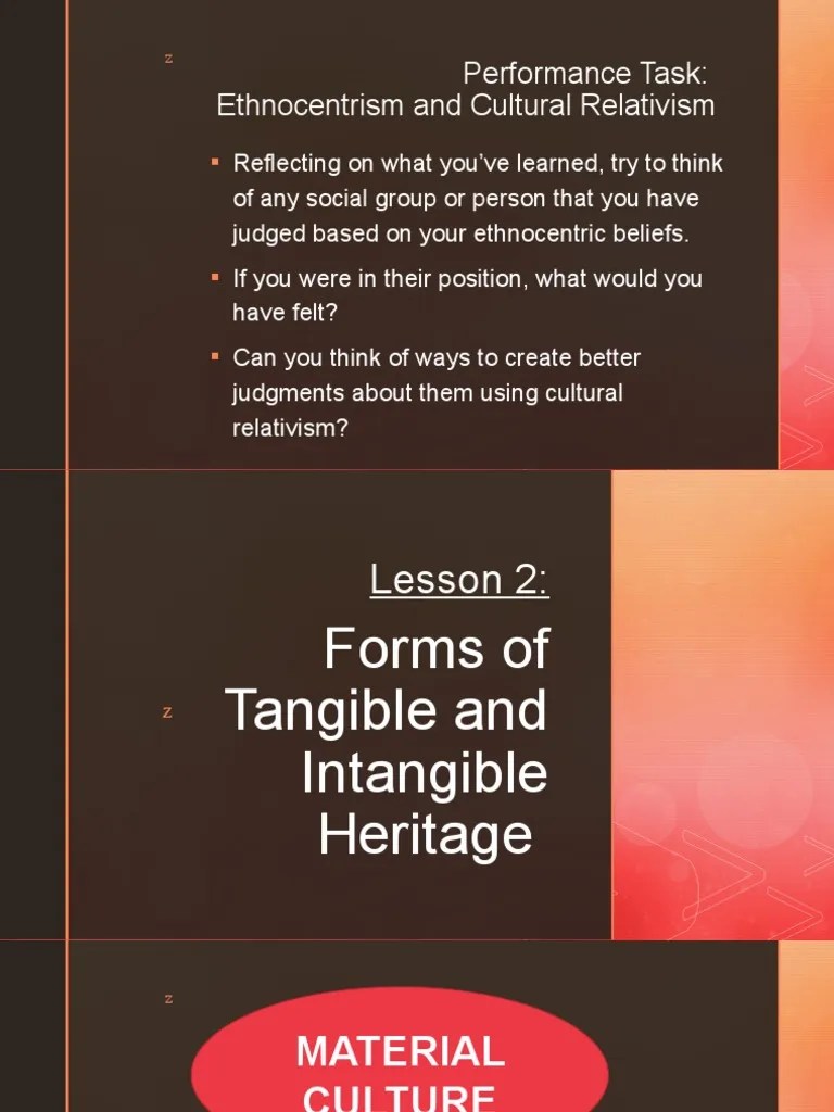 Forms of Tangible and Intangible Heritage PDF Cultural Heritage