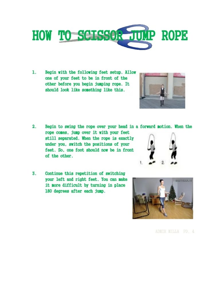 How To Scissor Jump Rope PDF