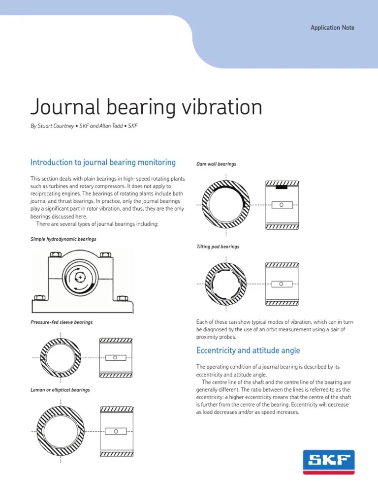 Journal_Bearing_Vibration Bearing (Mechanical) Applied And