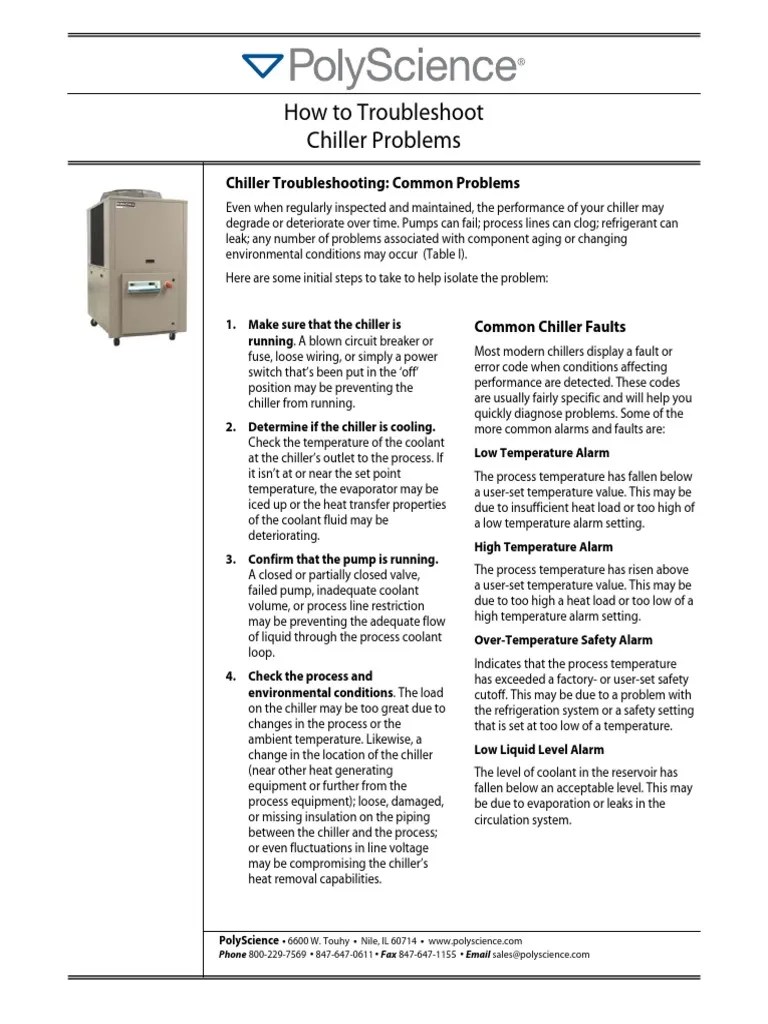 Troubleshooting Chiller Problems Understanding Common Faults and