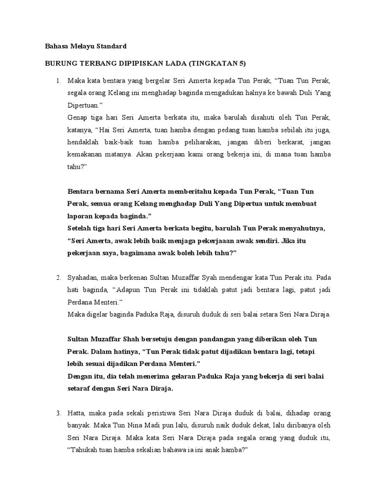 Bahasa Melayu Standard (F4&amp;F5) | PDF