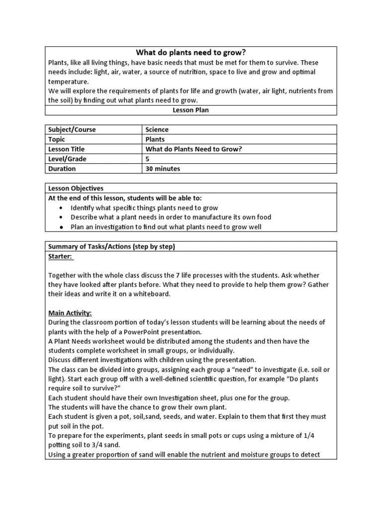 What Do Plants Need to Grow? Exploring the Essential Requirements for