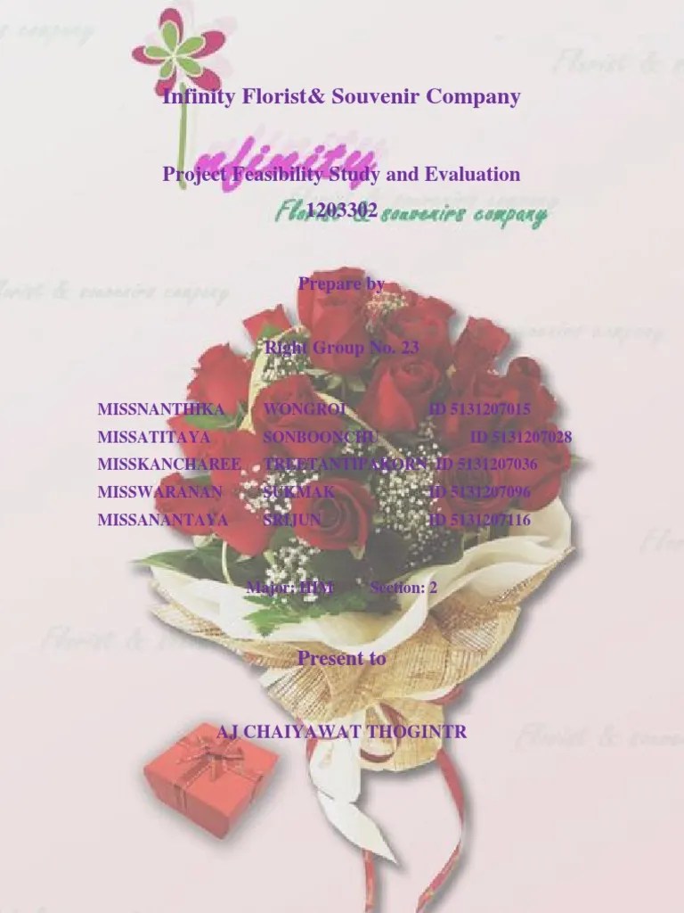 Infinity Florist & Souvenir Company PDF Retail Small And Medium