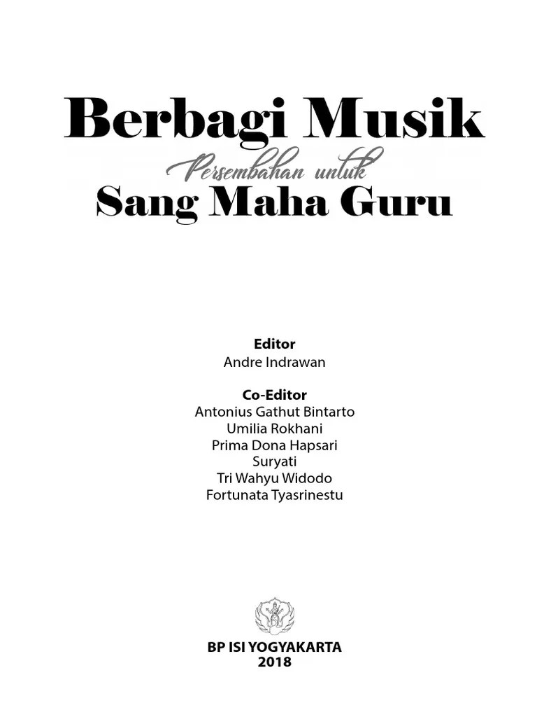 Berbagi Musik: Persembahan Untuk Sang Maha Guru | PDF