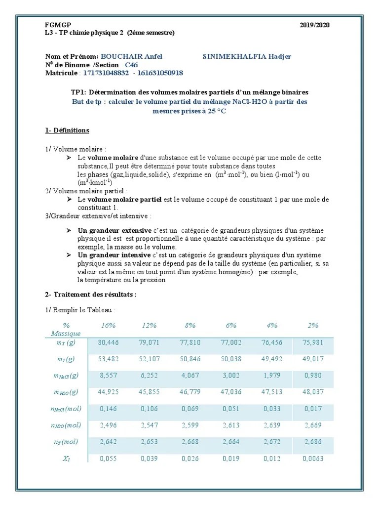 Compte Rendu TP Thermo | PDF | Thermodynamique | Mécanique