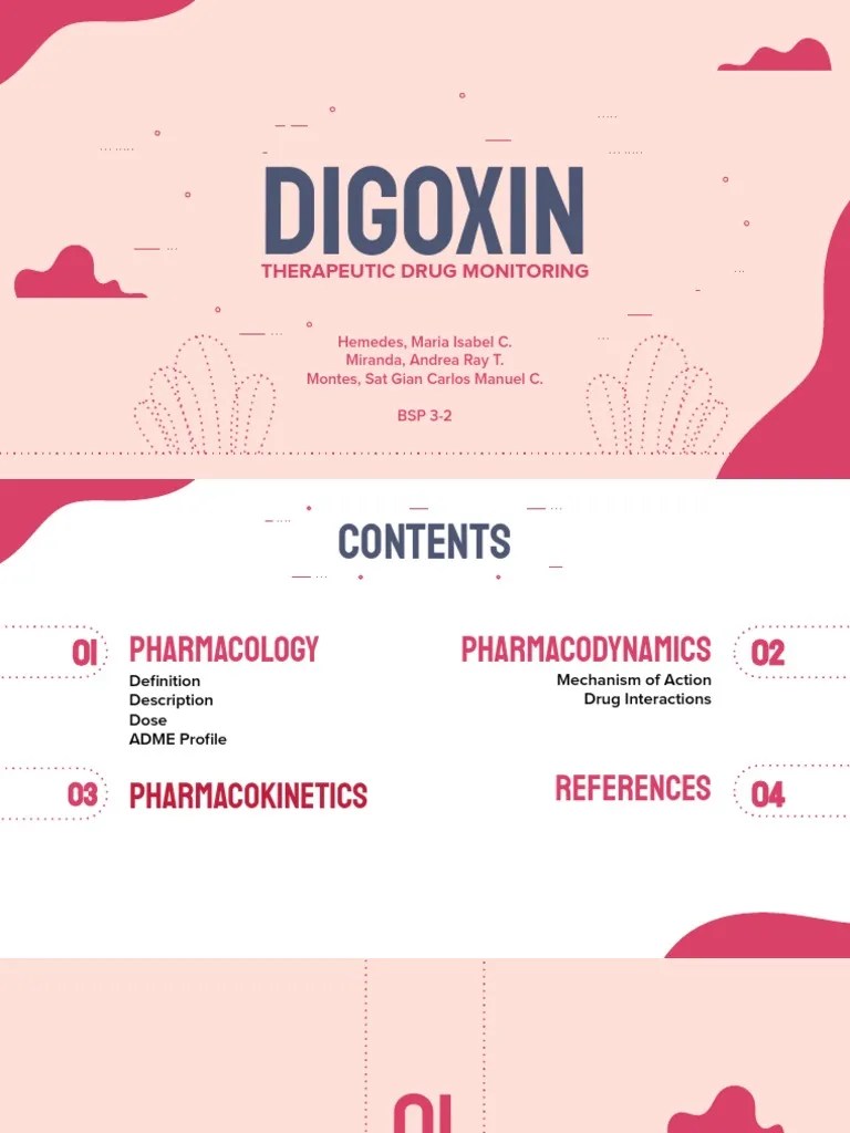 Therapeutic Drug Monitoring Digoxin PDF Clinical Medicine