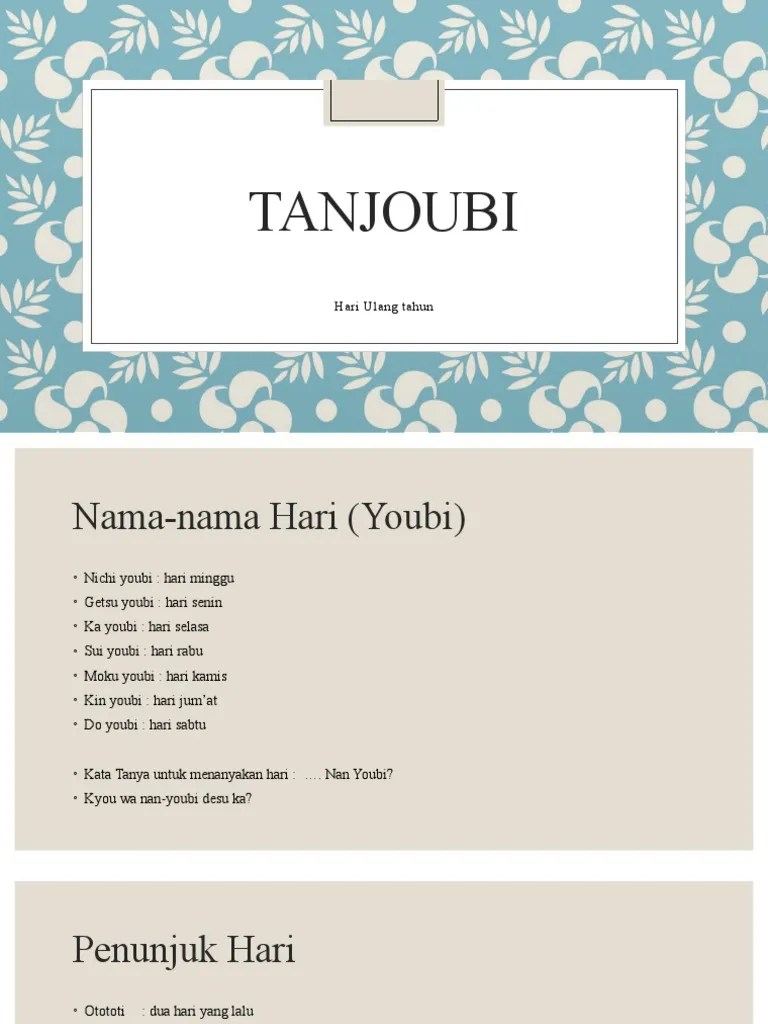 TANJOUBI | PDF
