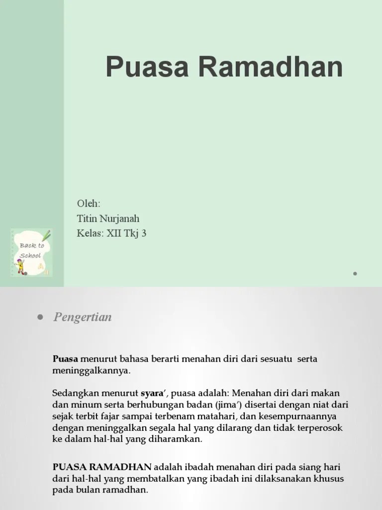 Puasa Ramadhan | PDF