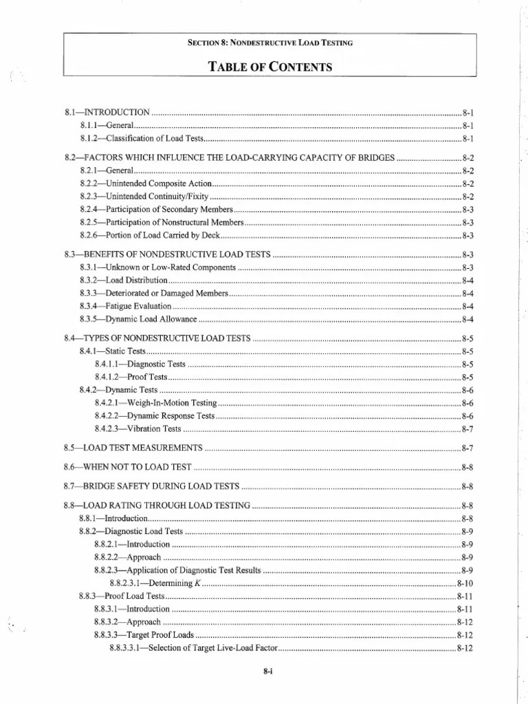 Manual For Bridge EvaluationCh8 For CTP Use Download Free PDF