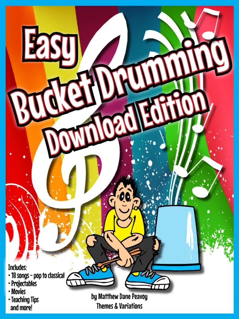 Easy Bucket Drumming Download PDF Musical Notation Rhythm