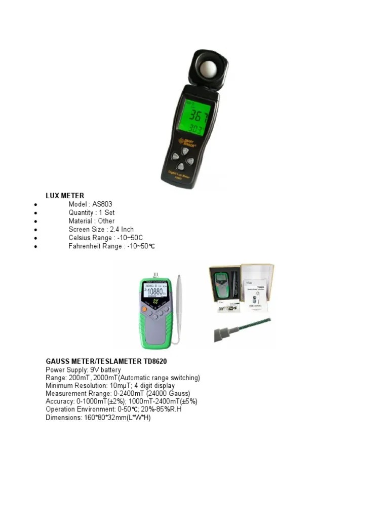 Lux Meter PDF