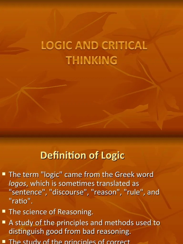 1.introduction To The Basic Concepts of Logic PDF Deductive