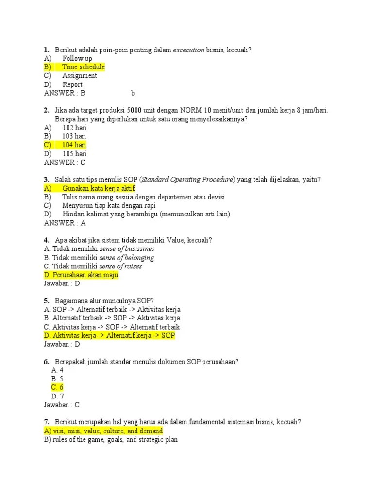 Soal Kuis Pak Ferdi | PDF