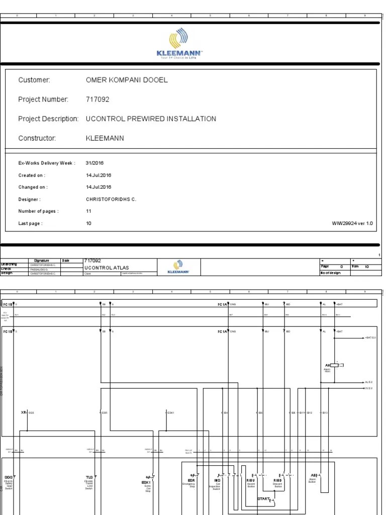 Wiring Diagram KLEEMANN | PDF | Manufactured Goods