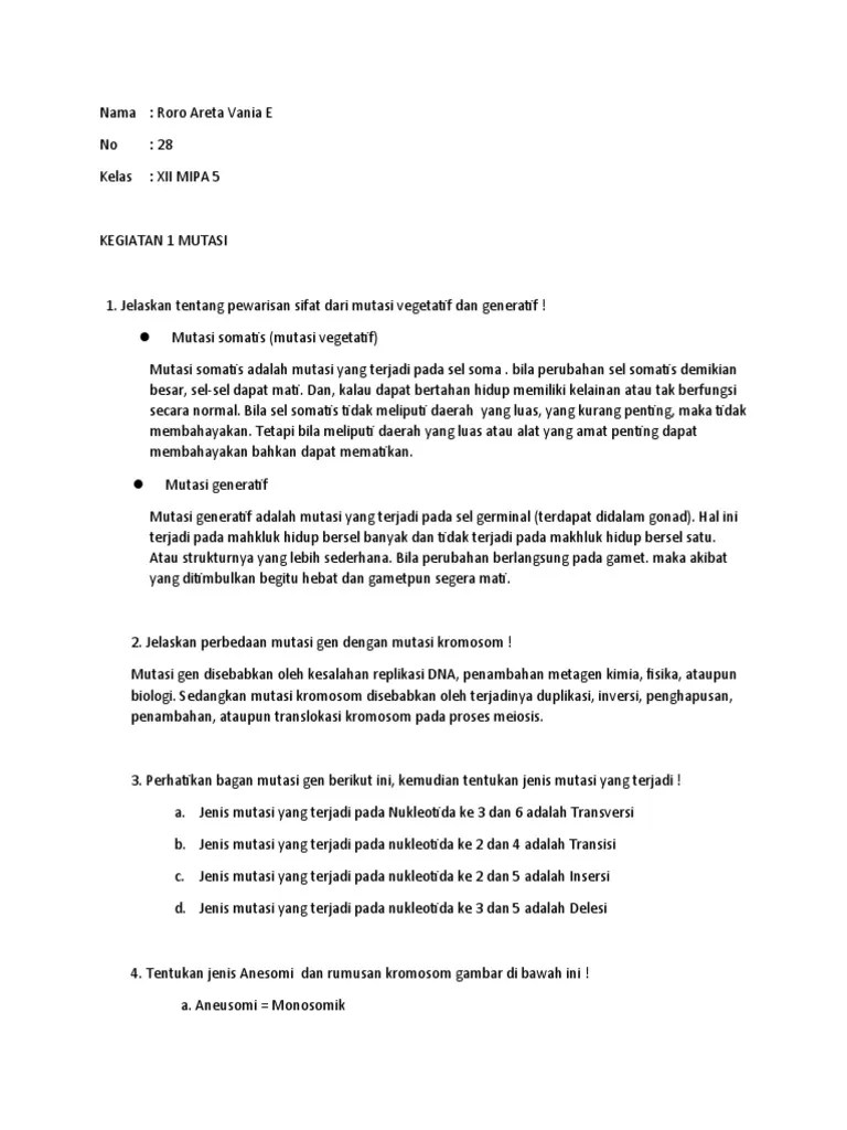 Roro Areta (28) Mutasi | PDF