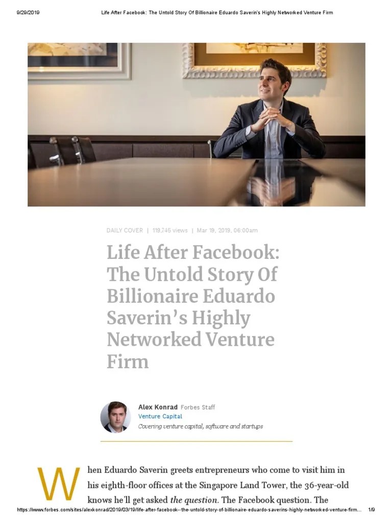 Life After Facebook The Untold Story of Billionaire Eduardo Saverin's(01)