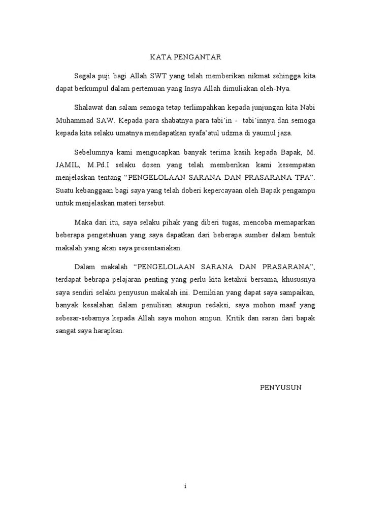 Kata Pengantar | PDF