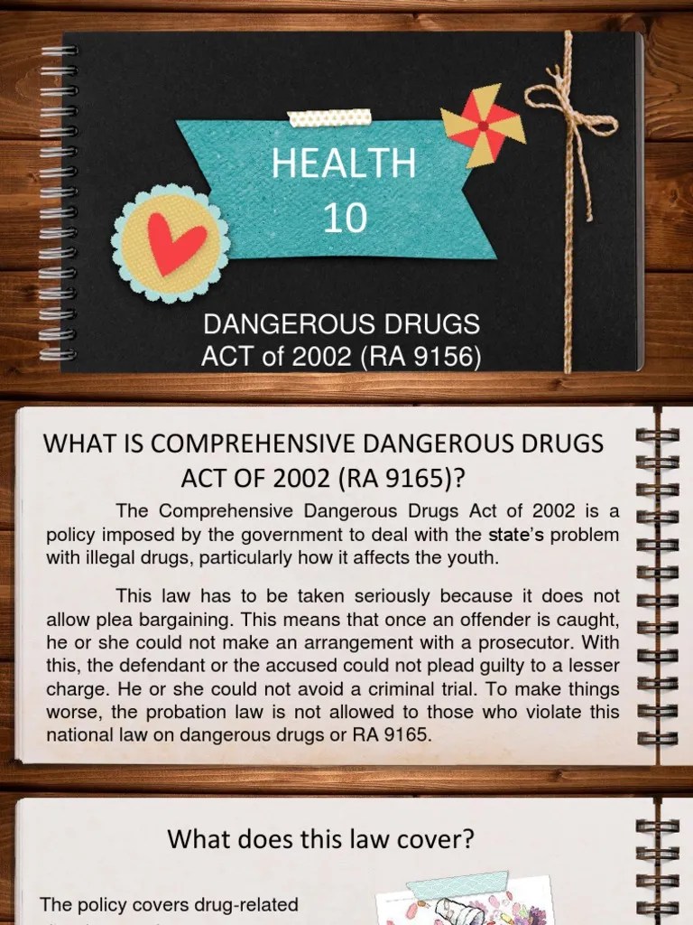 Dangerous Drugs Act of 2002 (RA 9165) PDF Plea Drugs
