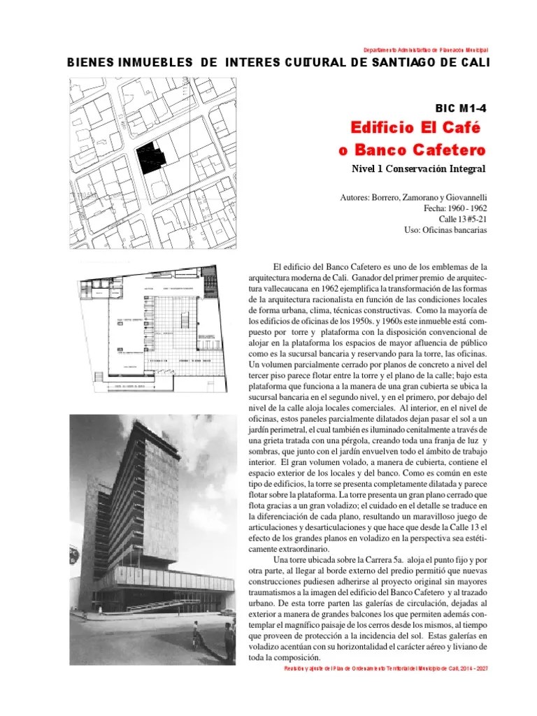 Edificio Banco Cafetero en Cali PDF Torre