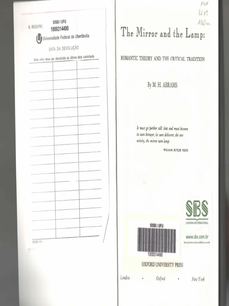 ABRAMS The Mirror and The Lamp Introduction PDF